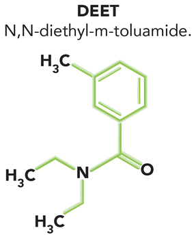 DEET, N,N0diethyl-m-toluamide
